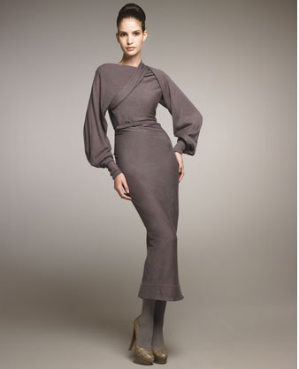 Donna karan draped clearance dress