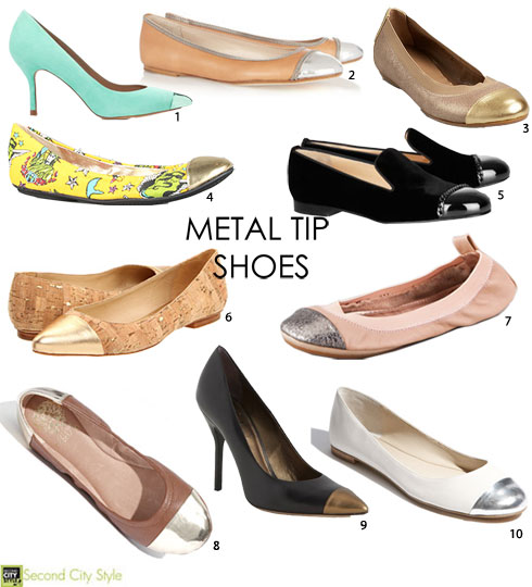 Trending For Spring 2012: Metal Tip Shoes - fountainof30.com