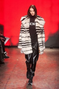 DKNY fall 2014 NYFW Chubby B&W fur