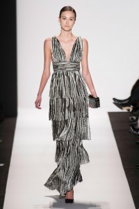 Dennis Basso  Fall 2014 NYFW B&W gown