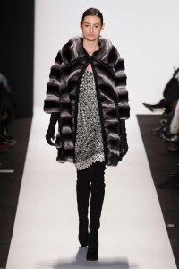 Dennis basso fall 2014 NYFW Chubby chincilla