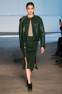 Derek Lam Fall 2014 NYFW Loden Green