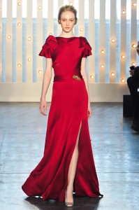 Jenny Packham NYFW Fall 2014 Red