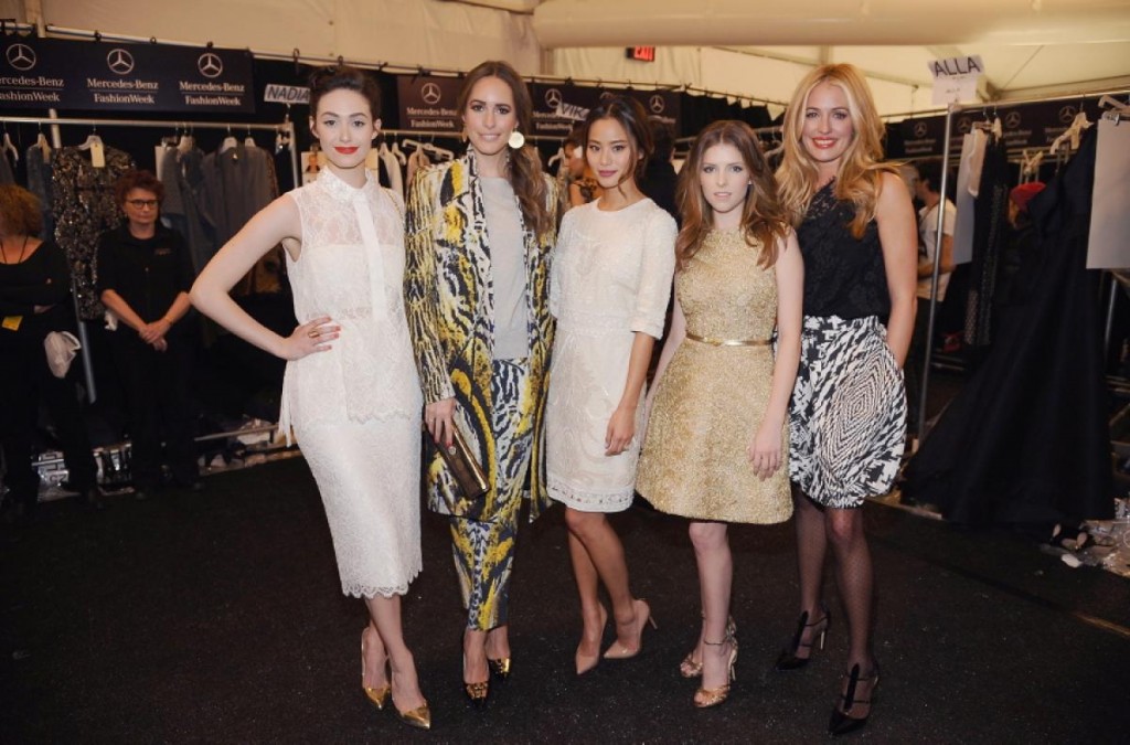 Emmy Rossum, Louise Roe, Jamie Chung, Anna Kendrick, Cat Deeley at Monique Lhuillier