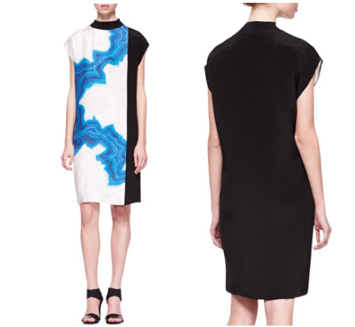 3.1 Phillip Lim Shifted Geode Colorblock Dress