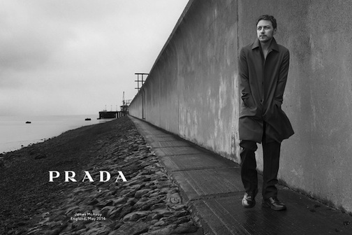 James McAvoy Prada fall 2014 ads
