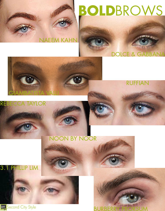 Bold Brows, beauty trends, runway beauty fall 2014
