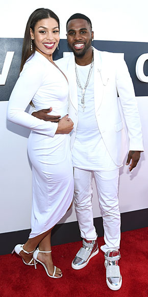 Jordin Sparks and Jason DeRulo, all white, Posh and Beck, 
