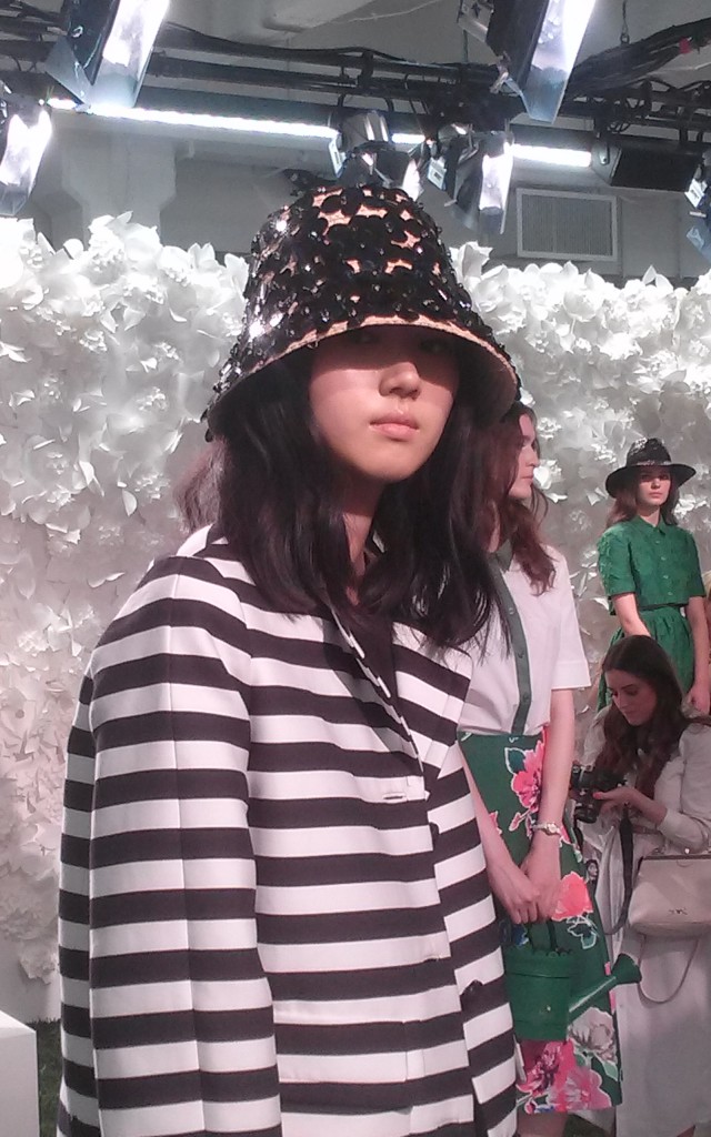 Kate Spade SS2015 Flower Hat