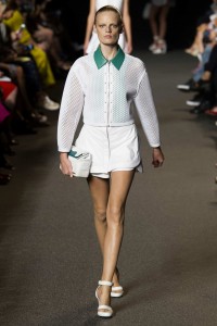 Alexander Wang New York Spring 2015 contrast Collar