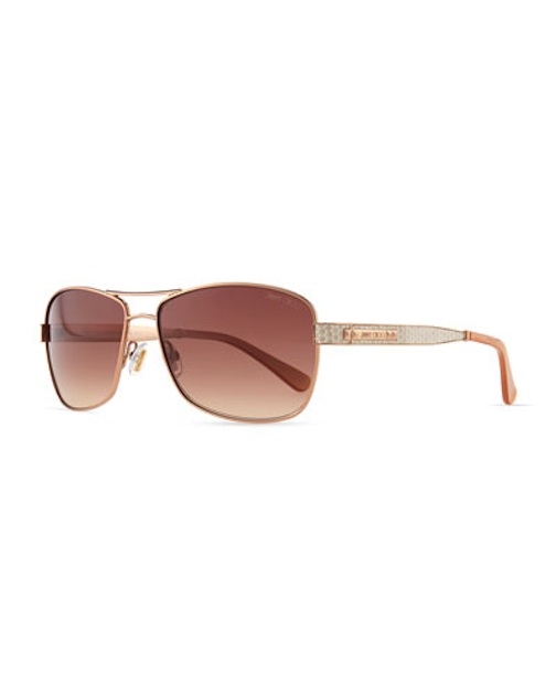 Jimmy Choo - Cris Metal Sunglasses, red $385 - Neiman Marcus