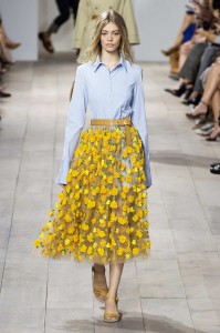 Michale Kors New York Spring 2015 Sheer Skirt