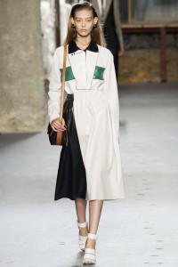 Proenza Schouler New York Spring 2015 contrast Collar