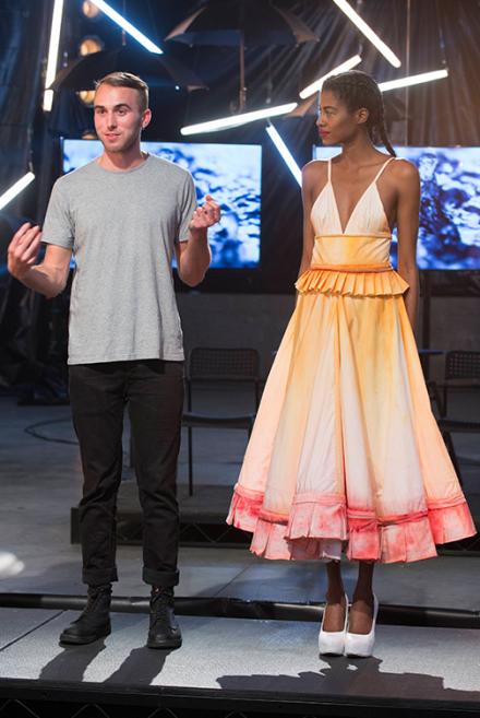 Project Runway 13 episode 8, Sean's Color Changing Dress