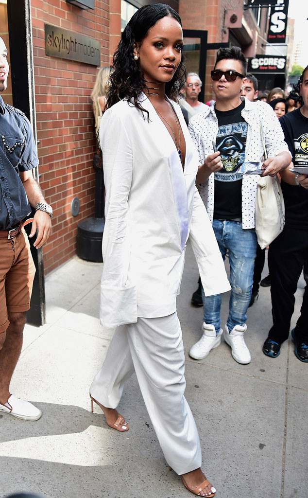Rihanna at Edun, New York Fashion Week SS15