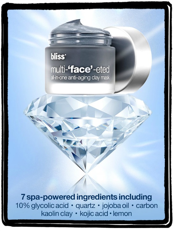 bliss multi-‘face’-eted all-in-one anti-aging clay mask