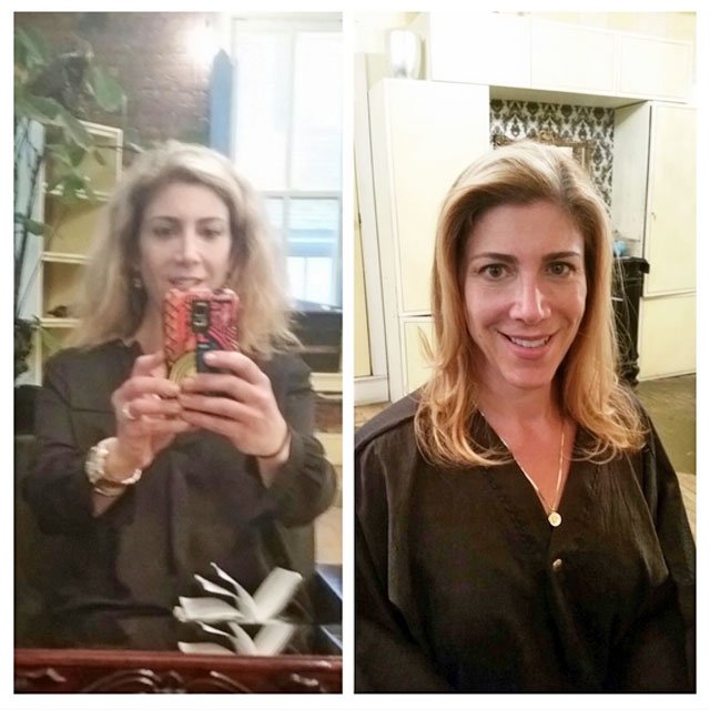 before and after supersilk in salon fountainof30
