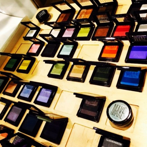 A rainbow of colors beckon with MAKE's Satin Finish and Glitter Eyeshadows 