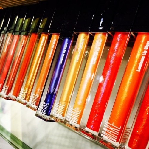 MAKE's Satin Luminous Lip Glosses in tons of festive shades! 