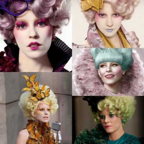 Effie Trinket, Elizabeth Banks, colored hair