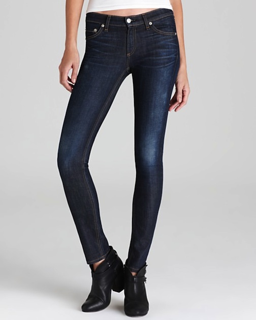 Rag & Bone - JEAN Distressed Skinny Jeans in Kensington Wash - $198 - Bloomingdale’s 