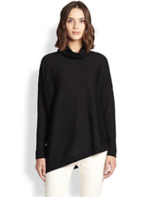 Eileen Fisher - Wool Asymmetrical Turtleneck Sweater - $238 - Saks Fifth Avenue