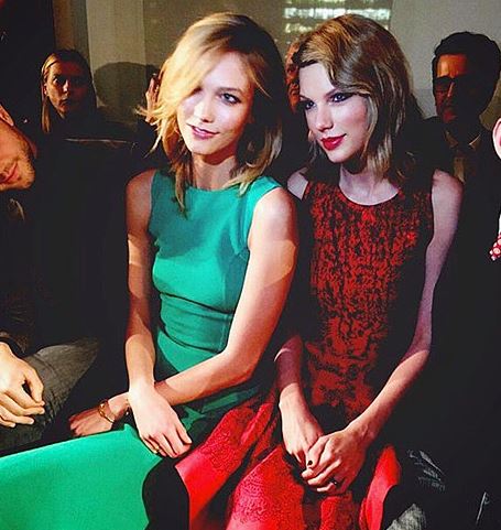 Karlie Kloss and Taylor Swift at Oscar de la Renta