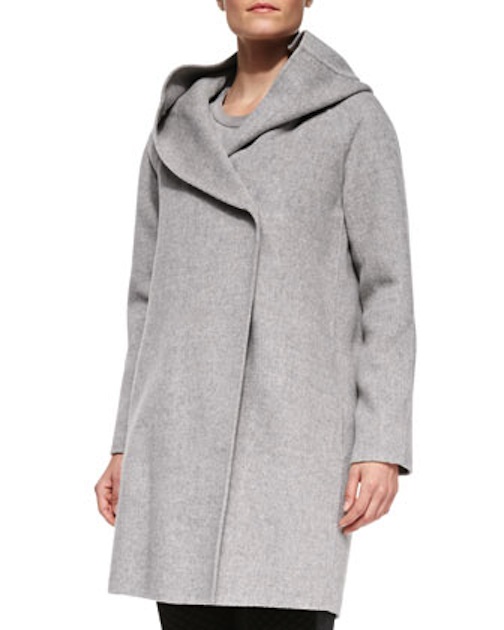 Vince - Wool-Blend Hooded Coat - $695 ---> $243 - Neiman Marcus