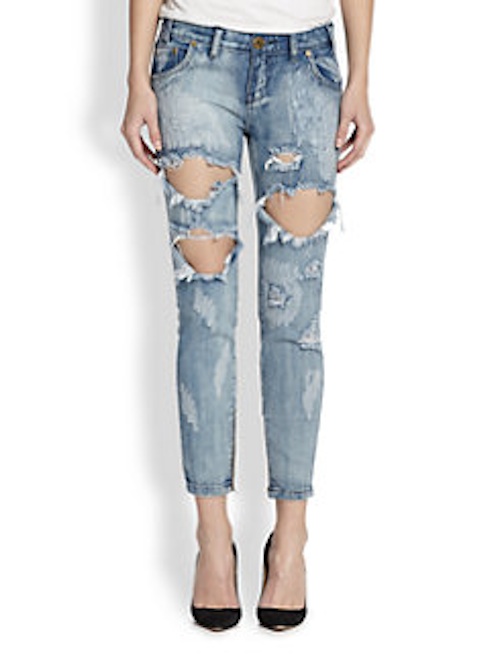 One Teaspoon - Freebirds Ripped Skinny Ankle Jeans - $139 - Saks Fifth Avenue