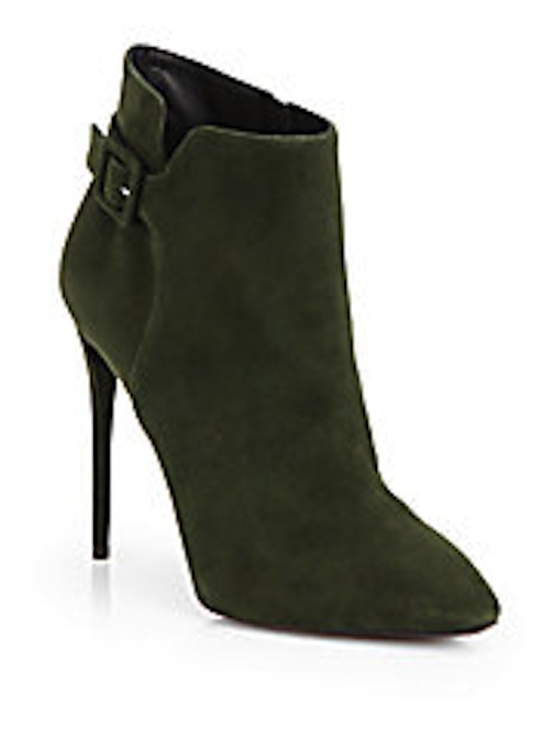 Giuseppe Zanotti - Suede Buckle Booties - $995 -- $398 - Saks Fifth Avenue