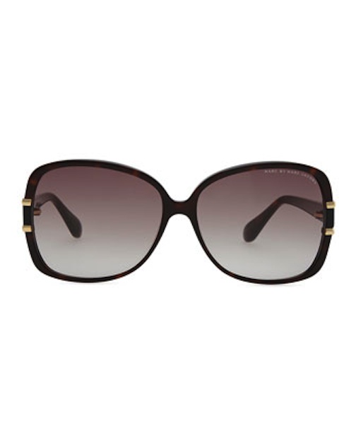 MARC by Marc Jacobs - Oversized Plastic Tortoise Sunglasses,Dark Havana - $110 - Cusp