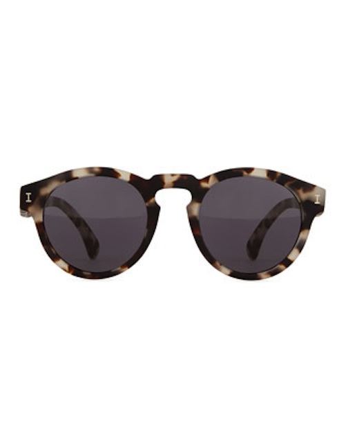 Illesteva - Leonard Matte Tortoise-Pattern Sunglasses, Gray - $177 - Cusp