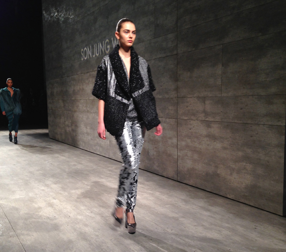 Son Jung Wan Fall 15 silver and black