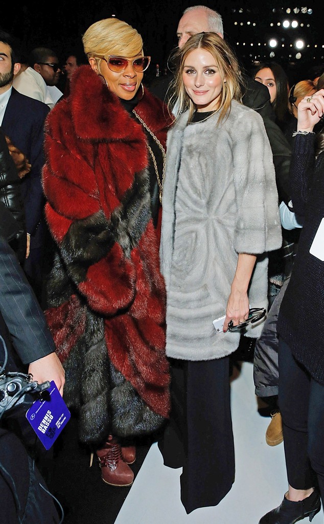 Mary J. Blige and Olivia Palermo at Dennis Basso 