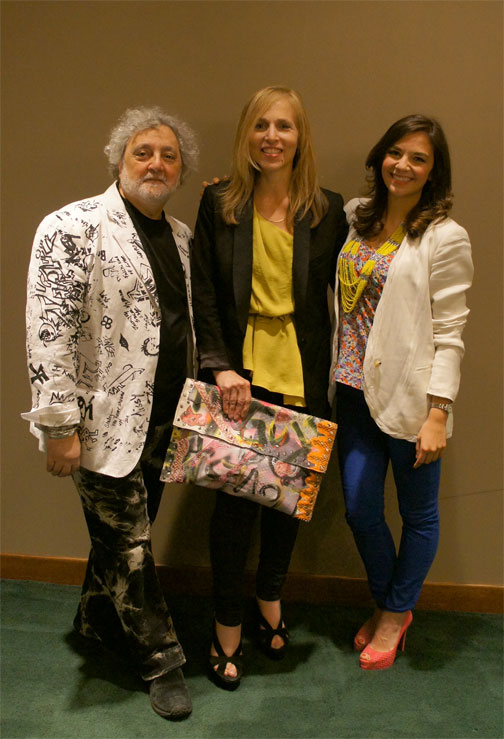 Carlos Falchi, Carol Calacci and Kate Falchi at Macy's Chicago 2012
