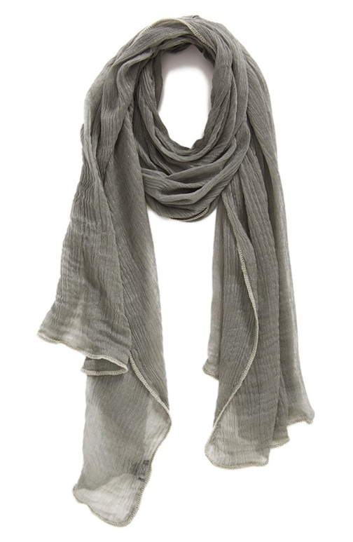 Roffe Accessories - Crinkle Scarf,Sterling/Silver - $24 - Nordstrom 