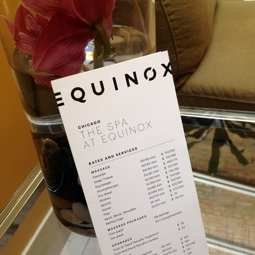 The Spa At Equinox Chicago