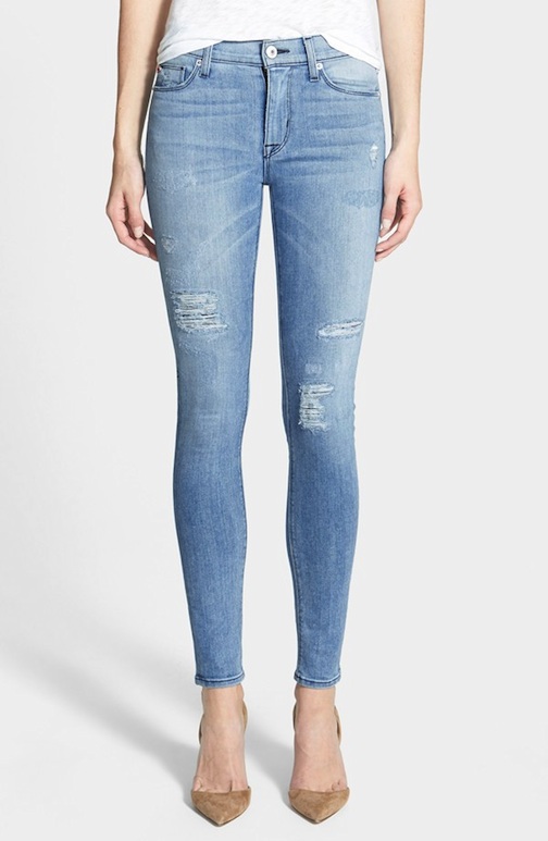Hudson Jeans - ‘Nico’ Distressed Skinny Stretch Jeans (Buzzworthy) - $220 - Nordstrom