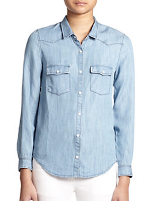 The Kooples - Chambray Shirt - $195 - Saks Fifth Avenue