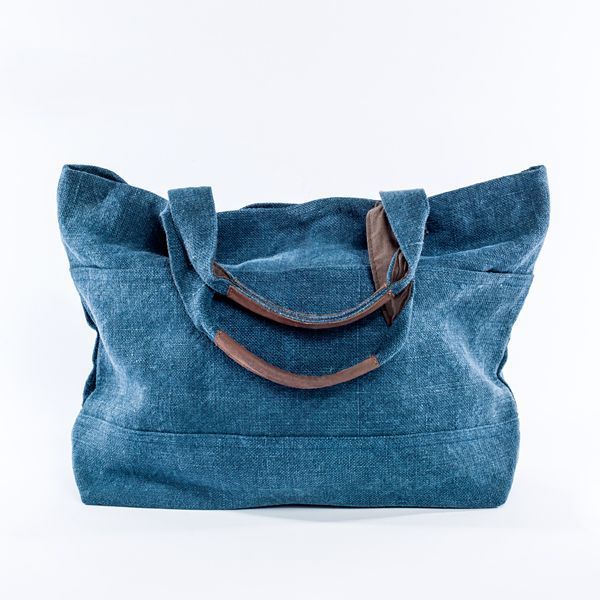 Washed Linen Farmer’s Market Totes, $64