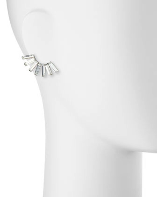 Lisa Freede - Baguette Crystal Earring Cuffs - $80 - Cusp