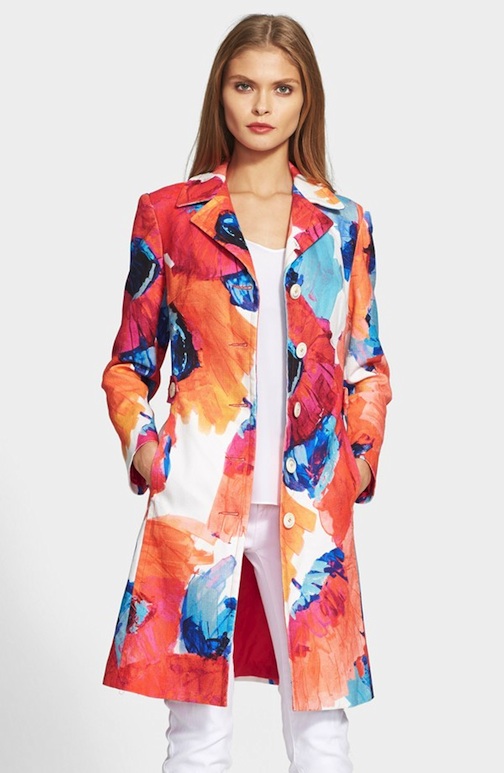 Trina Turk - ‘Lee’ Floral Print Coat - $598 - Nordstrom 