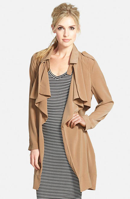 Nordstrom, Glamourous Drapey Trench