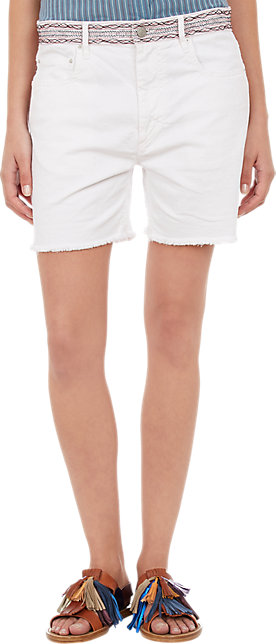 Isabel Marant, Embroidered Cut-Off Jeans Shorts