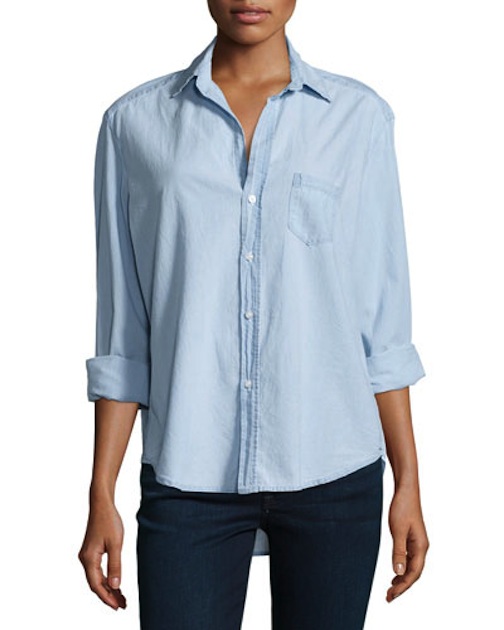 Frank & Eileen, Long-Sleeve,Cotton Shirt, Indigo Denim