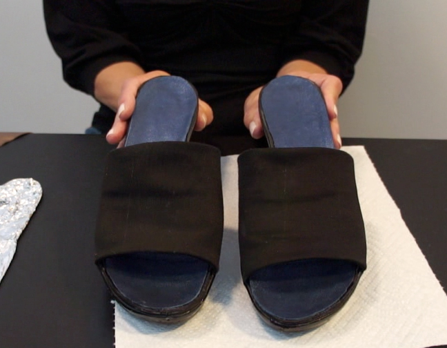 Recycled Sandals, Black Slide Kenneth Cole