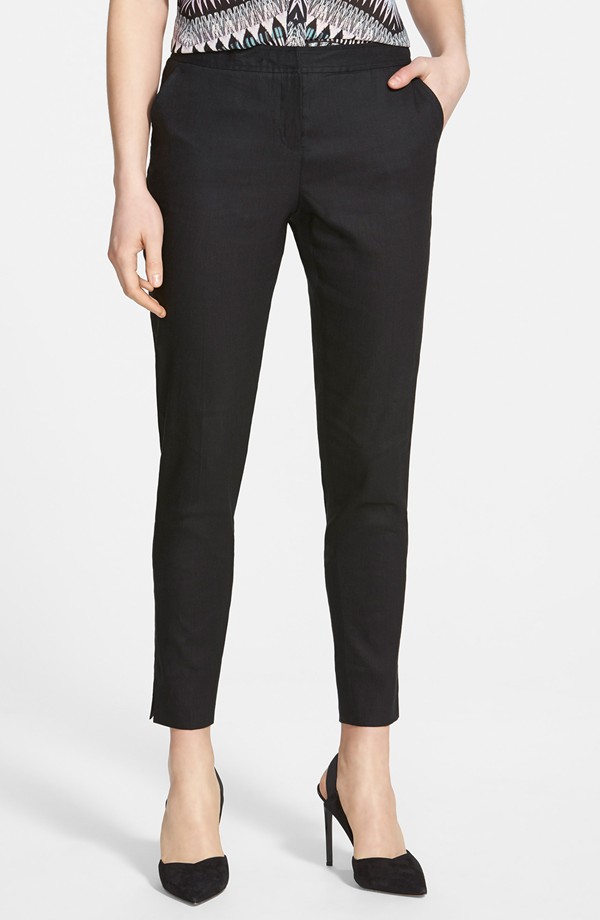 Halogen, Linen Blend Ankle Pants