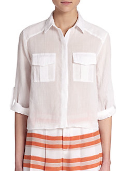 Alice + Olivia, Cotton Voile Shirt