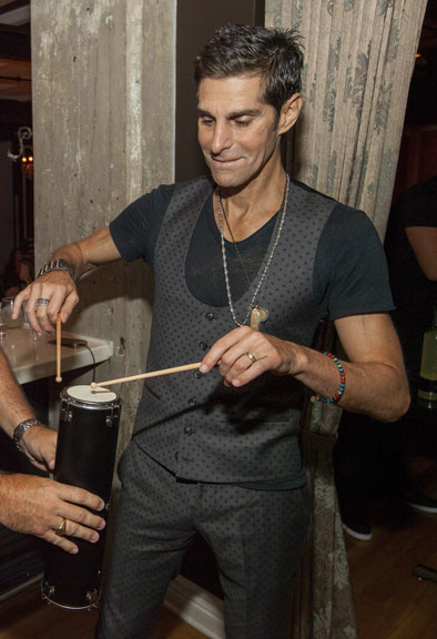 Perry-Farrell-Dobel Drumming Tequila container
