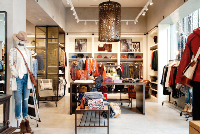 Lucky Brand, Concept Store, Boutique